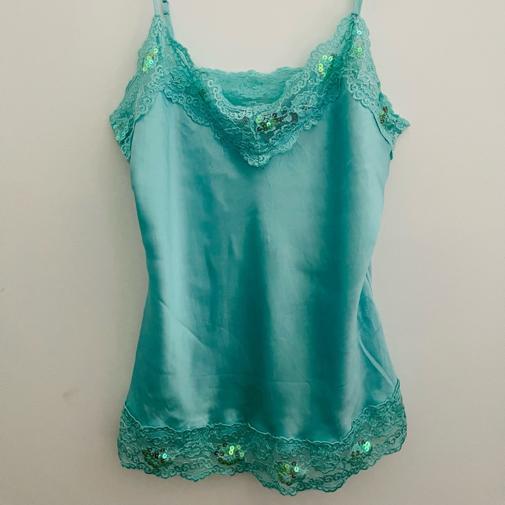 Vintage 100% silk NY&CO Cami!! M